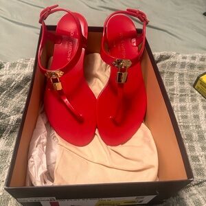 Louis Vuitton Red Sandals